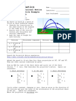 Projectile Lab Activity