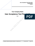 User Acceptance Test Plan