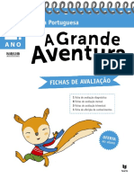 1ºano - LP - A Grande Aventura - Fichas de Avaliação