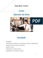 Curso Operador de Caixa: Seja Bem Vindo!