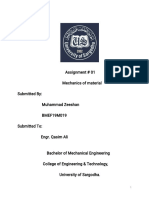 BMEF19M019 - M.zeeshan Mechanics of Material