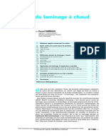 Métallurgie Du Laminage À Chaud