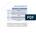 Pasos para Determinar El Tamaño de La Muestra para Medias y Proporciones