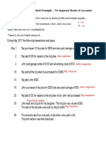 Joint Venture Worked Example Question 8 - No Seperate Books of Accounts