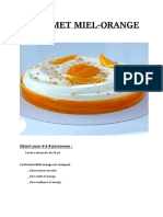 Entremet Miel-Orange