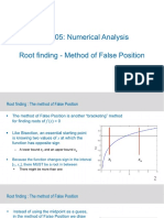 WK 5 - 1.4 Root Finding - Method of False Position