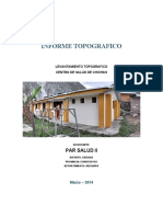 Informe Topografico Centro de Salud de Chichas Sede Actual