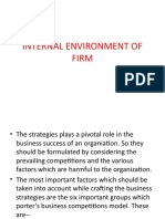 U-II Internal & External Environment of Firm