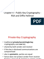 Chapter 4 - Public Key Cryptography - RSA and Diffie Hellman