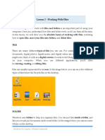 Lesson 2 - Working With Files and Folders