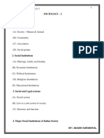 Sociology Notes BY Akash Karanwal