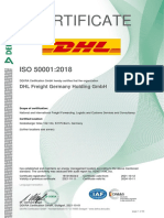 DHL Glo Freight Iso50001