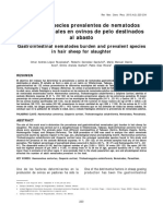 Cargas y Especies Prevalentes de Nematodos Gastrointestinales en Ovinos de Pelo Destinados Al Abasto