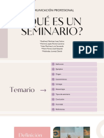 4 Que Es Un Seminario