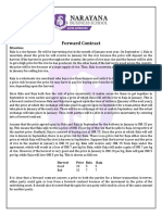 Financial Derivatives Questions On Forward Contract