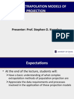 POPS 612 & 722 Complex Extrapolation Methods of Population Projection 2019