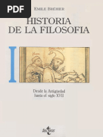 Bréhier, Emile - HISTORIA de LA FILOSOFIA I. Desde La Antigúedad Hasta El Siglo XVII