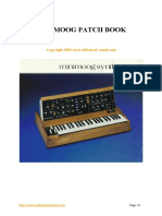 Minimoog Patch Book