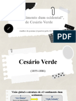 Cesário Verde - O Sentimento Dum Ocidental - Análise 12.º D