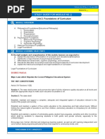 Module 2 Foundations of Curriculum TOPIC D