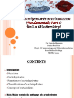 Carbohydrate Metabolism (Fundamental) Part 1