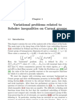 Variational Problems Related To Sobolev Inequalities On Carnot Groups