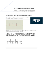 Ejercicio de Capacitores de Serie y Paralelo