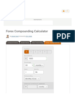 Forex Compounding Calculator