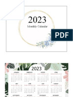 Monthly-Calendar 2023