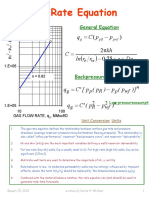 Gas Rate Equation