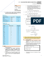 Calculations Used in Analytical Chemistry Chapter 3