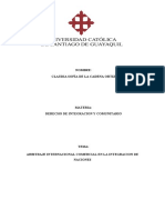 La Incidencia Del Arbitraje Internacional Comercial en La Integracion de Naciones