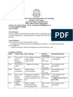 Jkuat Course Outline Financial MGT June, 2021