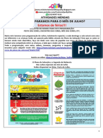 8 - PREGAÇÕES E EVENTOS - JULHO (Planejamento Amostra)