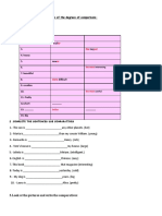 Comparatives Test