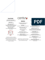 New Century Dinner Menu