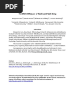 Kern Et Al 2016 - EPOCH Measure of Adolescent Wellbeing