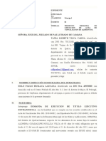 Demanda de Ejecucion de Acta de Conciliacion (Alimentos)