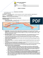 Lesson 2 - Distribution of Earthuake Epicenters in The World