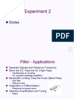 Experiment 2: RC Filters Diodes