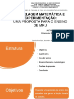 Modelagem Matemática e Experimentação