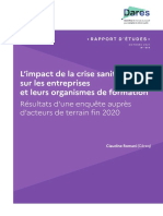 118 P Impact de La Crise - Entreprises - Organismes de Formation