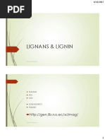 Lignans & Lignin