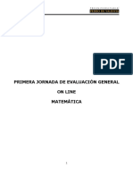 Primera Jornada de Evaluacion General On