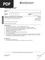 IGCSE 0607-62 Mathematics Paper 6 Investigation and Modelling Extended Jun22