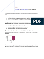 Continuous Probability Distribution 1