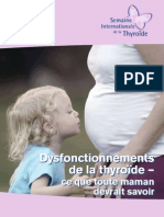 Brochure Thyroide Et Grossesse