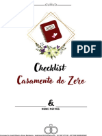 (Bônus 1) O Checklist Casamento Do Zero