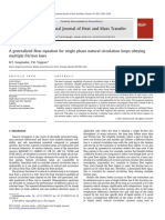 A Generalized Flow Equation For Single Phase Natural Circulation Loops Obeying Multiple Friction Laws