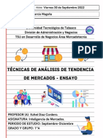 ENSAYO Técnicas de Análisis de Tendencia de Mercados